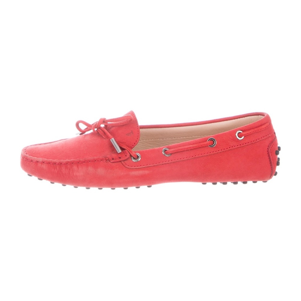 Tod’s Red Moccasins Loafers 9.5